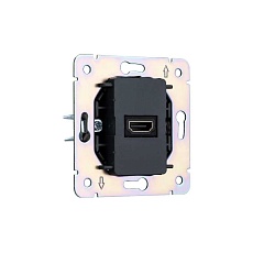 Розетка ROUND HDMI с/у шелк KRANZ KR-78-0730-7 1