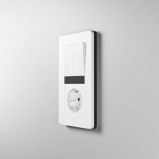 Рамка Werkel Split на 2 поста белый/черный W0023068 4690389208225 2