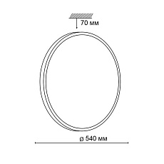 Настенно-потолочный светодиодный светильник Sonex Pale Lota nickel 2088/EL 4