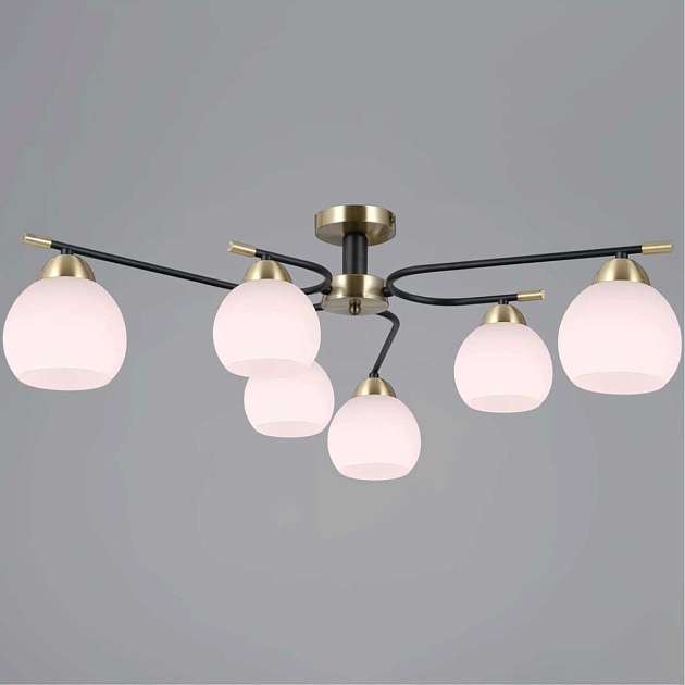 Люстра Illumico IL0638-6CSQ-24 AB BK LIBRA Фото № 1