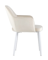 Кухонный стул Stool Group Венера велюр кремовый (ножки белые) MC16-2 KD HLR-2 2