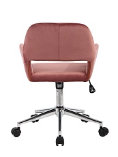 Поворотное кресло Stool Group Ross велюр розовый ROSS CHROME VELVET ROSE 3