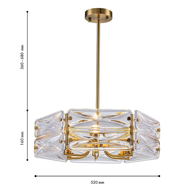 Подвесная люстра Favourite Glacies 4764-6P изображение 8 Подвесная люстра Favourite Glacies 4764-6P Фото № 8