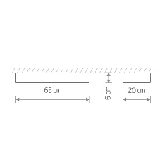 Потолочный светильник Nowodvorski Soft Ceiling Led 60x20 7538 1