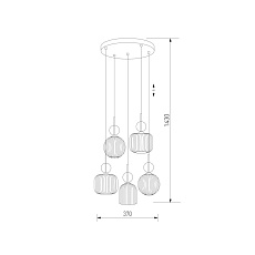Подвесной светильник TK Lighting 11043 Sophia Cognac a071826 1