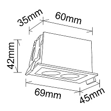 Встраиваемый светильник Mantra BLAU 9129 1