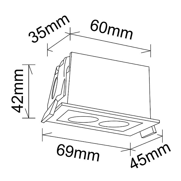 Встраиваемый светильник Mantra BLAU 9129 Фото № 2