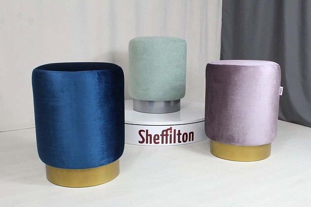 Пуф Sheffilton SHT-B8 нежная мята/хром лак 2052751103 изображение 2 Пуф Sheffilton SHT-B8 нежная мята/хром лак 2052751103 Фото № 2