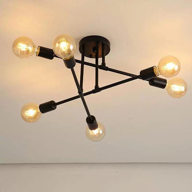 Люстра подвесная Alfa Light F3324-12 BK Фото № 1