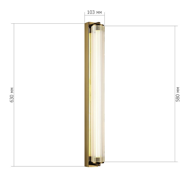 Настенный светодиодный светильник ST Luce Bamboo SL6224.311.01 изображение 3 Настенный светодиодный светильник ST Luce Bamboo SL6224.311.01 Фото № 3