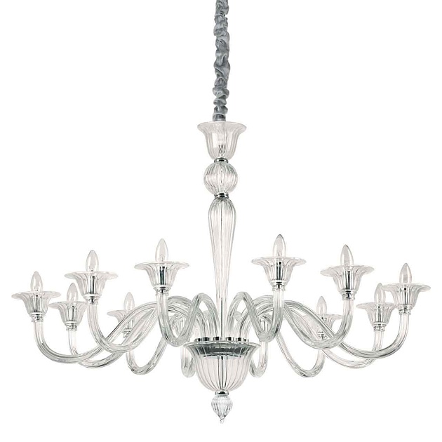 Подвесная люстра Ideal Lux Brigitta SP12 Trasparente 199375 изображение 1 Подвесная люстра Ideal Lux Brigitta SP12 Trasparente 199375 Фото № 1