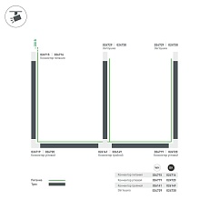 Коннектор T-образный Arlight соединение внутри/слева LGD-4TR-Con-INT-L2-WH 026141 1