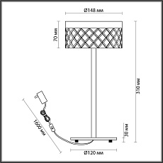 Настольная лампа Odeon Light FIVRE 5032/7TL 1