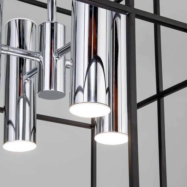 Подвесная люстра Eurosvet Adamson 70142/8 хром изображение 3 Подвесная люстра Eurosvet Adamson 70142/8 хром Фото № 3