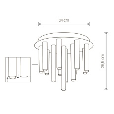 Потолочная люстра Nowodvorski Stalactite 9054 1