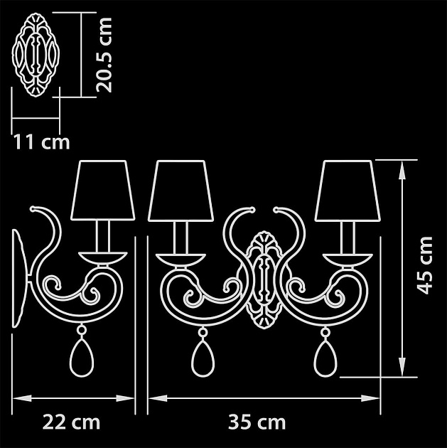 Бра Osgona Ricerco 693622 изображение 3 Бра Osgona Ricerco 693622 Фото № 3