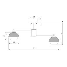 Потолочная люстра Eurosvet 70106/8 черный 1