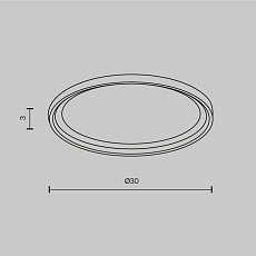 Фиксирующее кольцо для встраиваемого светильника Maytoni Downlight DLA110-B 1