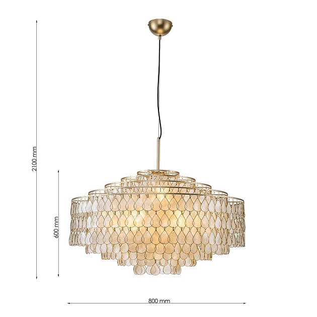 Подвесная люстра Favourite Mollitia 4763-10P Фото № 9