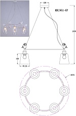 Подвесная люстра MyFar Tracey MR1961-6P 1