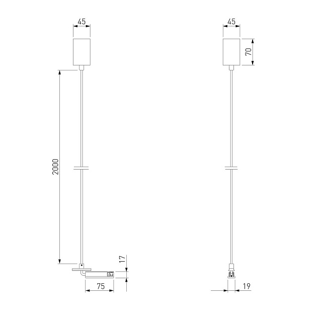 Подвесной комплект Elektrostandard Titan Line 85009/00 a069726 Фото № 2