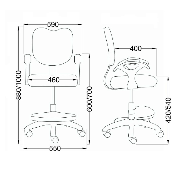 Детское кресло AksHome Catty фуксия с котятами, ткань 84764 изображение 2 Детское кресло AksHome Catty фуксия с котятами, ткань 84764 Фото № 2