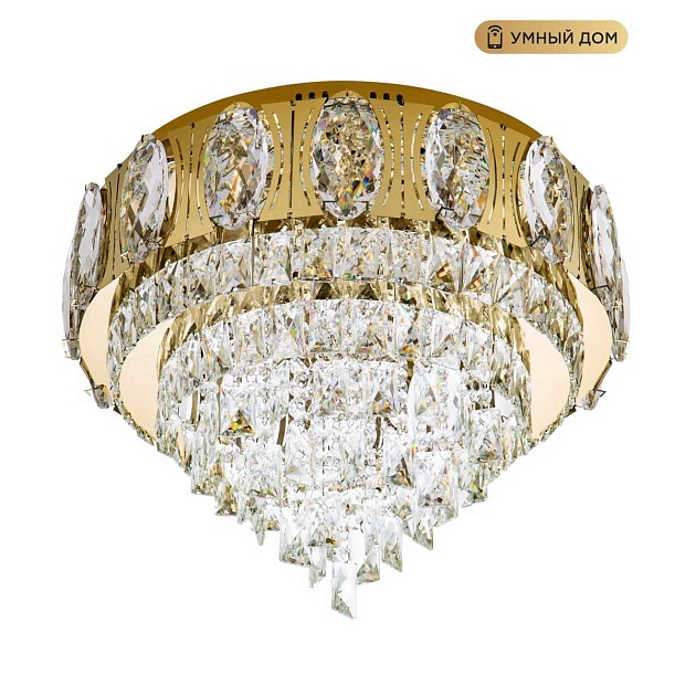 Потолочная люстра LED4U L9438-500 GD с функцией УД Фото № 1