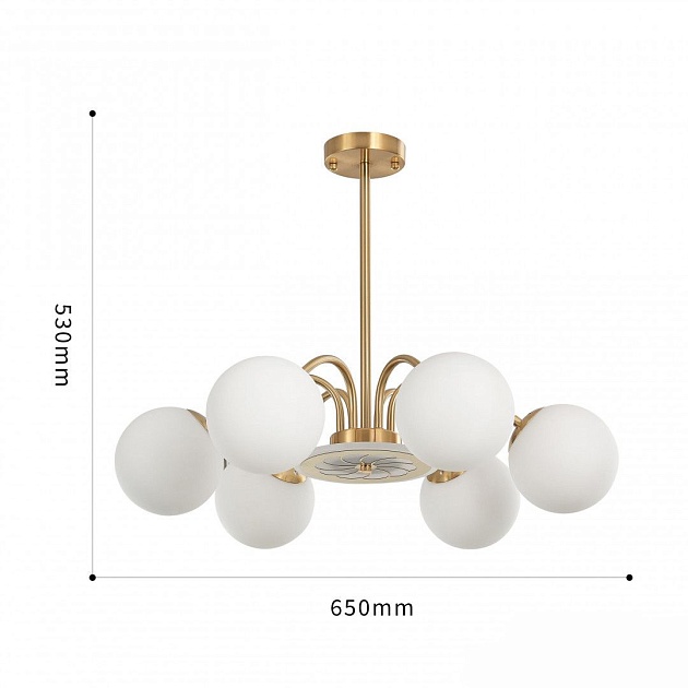Подвесная люстра Arte Neapol71069 271069/6 GD Фото № 2