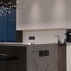 Сенсорный выключатель одноклавишный Werkel с подсветкой черный W4513008 4690389197918 1