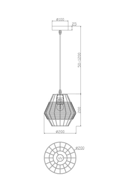 Подвесной светильник Freya Форма / Shape FR5335PL-01B1 Фото № 9