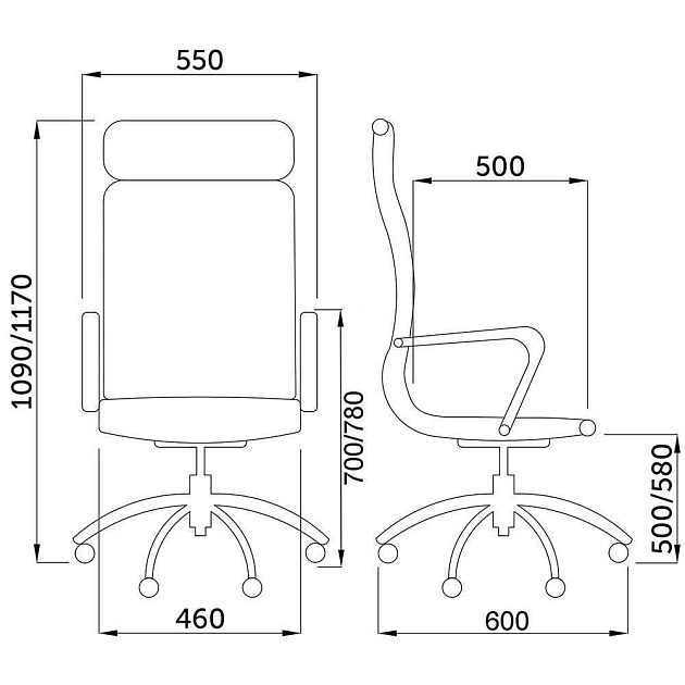 Офисное кресло AksHome City кремовый, экокожа 70017 Фото № 2