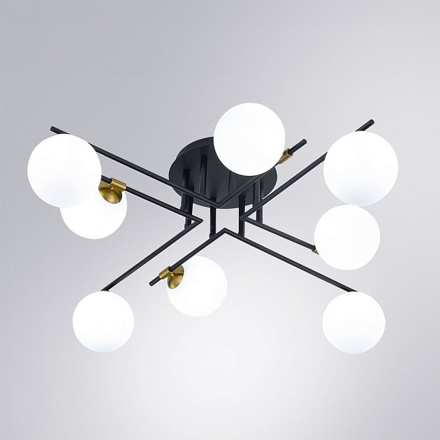 Потолочная люстра Arte Lamp Gemini A2243PL-8BK Фото № 3
