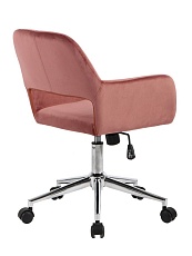 Поворотное кресло Stool Group Ross велюр розовый ROSS CHROME VELVET ROSE 2