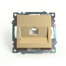 Розетка компьютерная RJ-45 Stekker Катрин золото GLS00-7107-08 49227