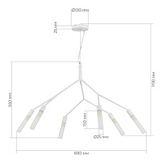 Подвесной светильник Evoluce KAITO SLE1129-503-06 3