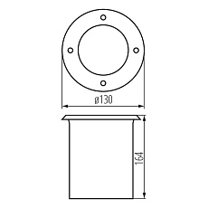 Грунтовый светильник Kanlux BERG AD-7O 36430 2