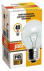 Лампа накаливания Jazzway E27 40W 2700K прозрачная 3320263 1