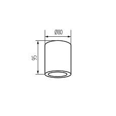 Накладной точечный светильник Kanlux SANI IP44 DSO-B 29240 1