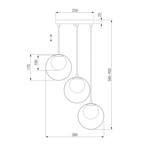 Подвесной светильник Eurosvet Dublin 50205/3 хром Фото № 2