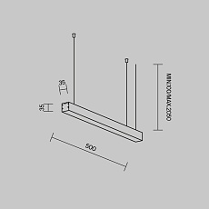 Линейный светильник Maytoni Technical LL312009 2