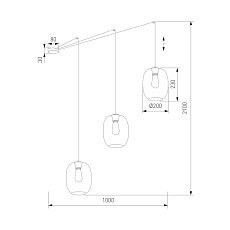 Подвесной светильник TK Lighting 5972 Elio 1