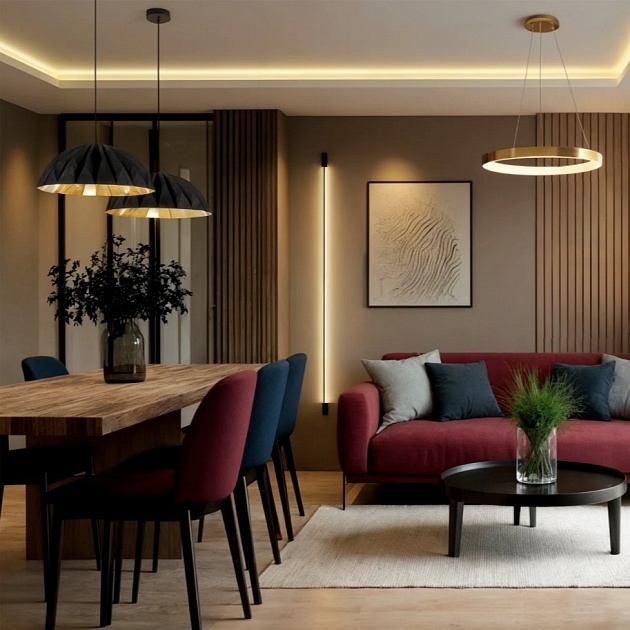 Подвесной светильник DENKIRS RAYDIA DK6272-SG изображение 2 Подвесной светильник DENKIRS RAYDIA DK6272-SG Фото № 2