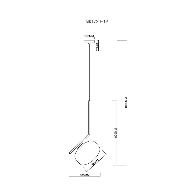 Подвесной светильник MyFar Single MR1720-1P Фото № 2