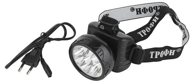 Налобный светодиодный фонарь ЭРА Трофи аккумуляторный 76х92х72 50 лм TG9 C0045557 фото 8