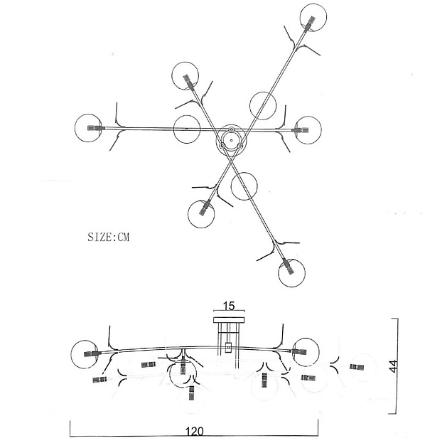 Потолочная люстра Imperium Loft Matisse 194951-23 изображение 2 Потолочная люстра Imperium Loft Matisse 194951-23 Фото № 2