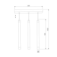 Подвесной светильник Eurosvet 50133/3 LED бронза 1