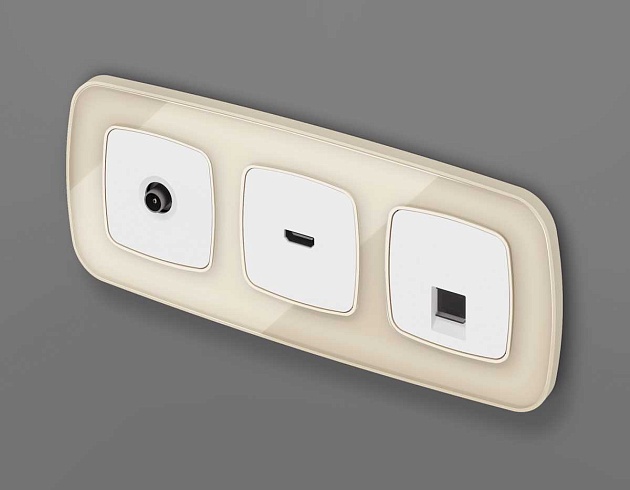 Лицевая панель розетки AMBRELLA VOLT OP1140 Фото № 2