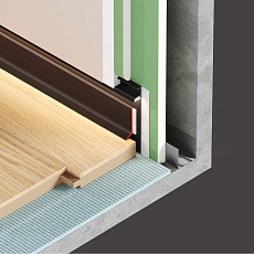 Плинтус Flexy GIPS для накладного плинтуса 9319 PLINTUS 02 9016 1