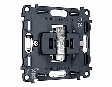 Механизм 1-клавишного выключателя с самовозвратом 10A-250V Ambrella Volt QUANT VM113 3
