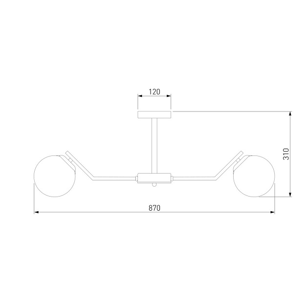 Подвесная люстра Eurosvet Frost 70154/8 латунь Фото № 2